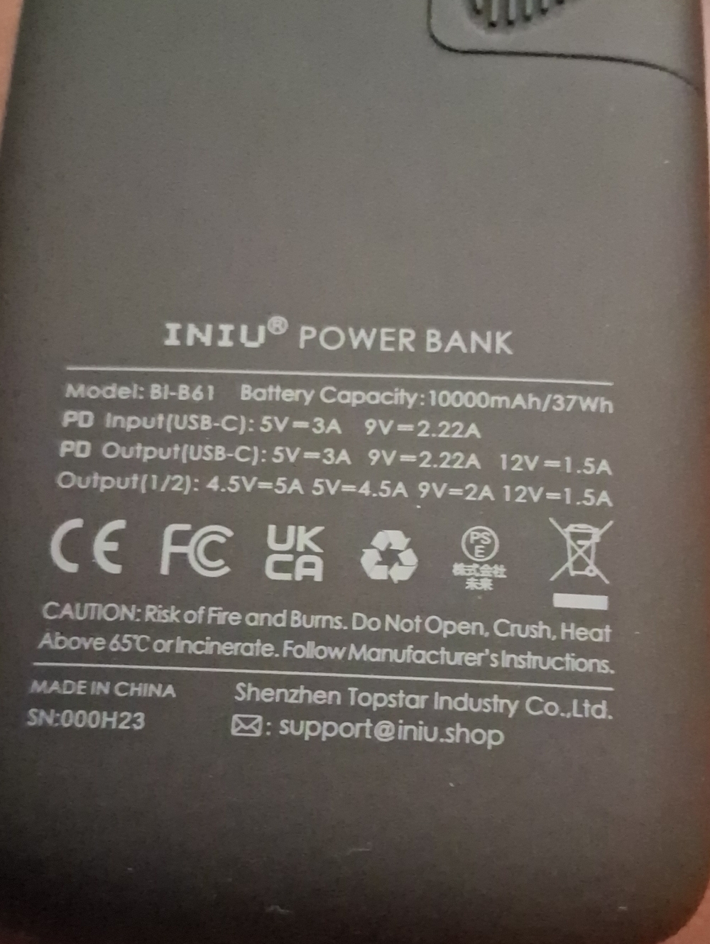 Baseus Iniu Power Bank Open Box - Picture 8 of 10